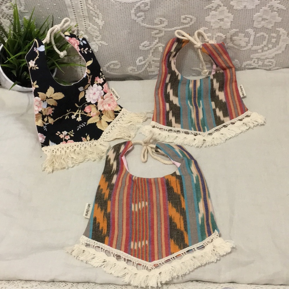 Authentic Mini Boho Boutique Baby Bib